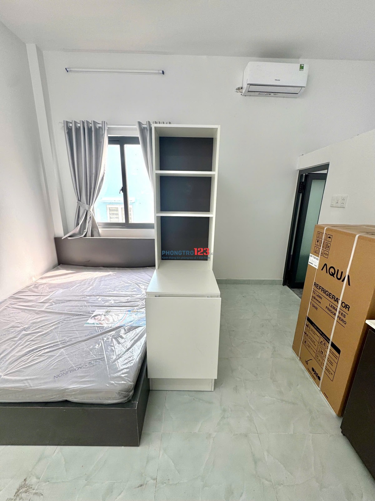 Cho thuê căn hộ Studio Ban công Q8 gần cầu chữ Y, cầu Nguyễn Văn Cừ, chợ Rạch Ông