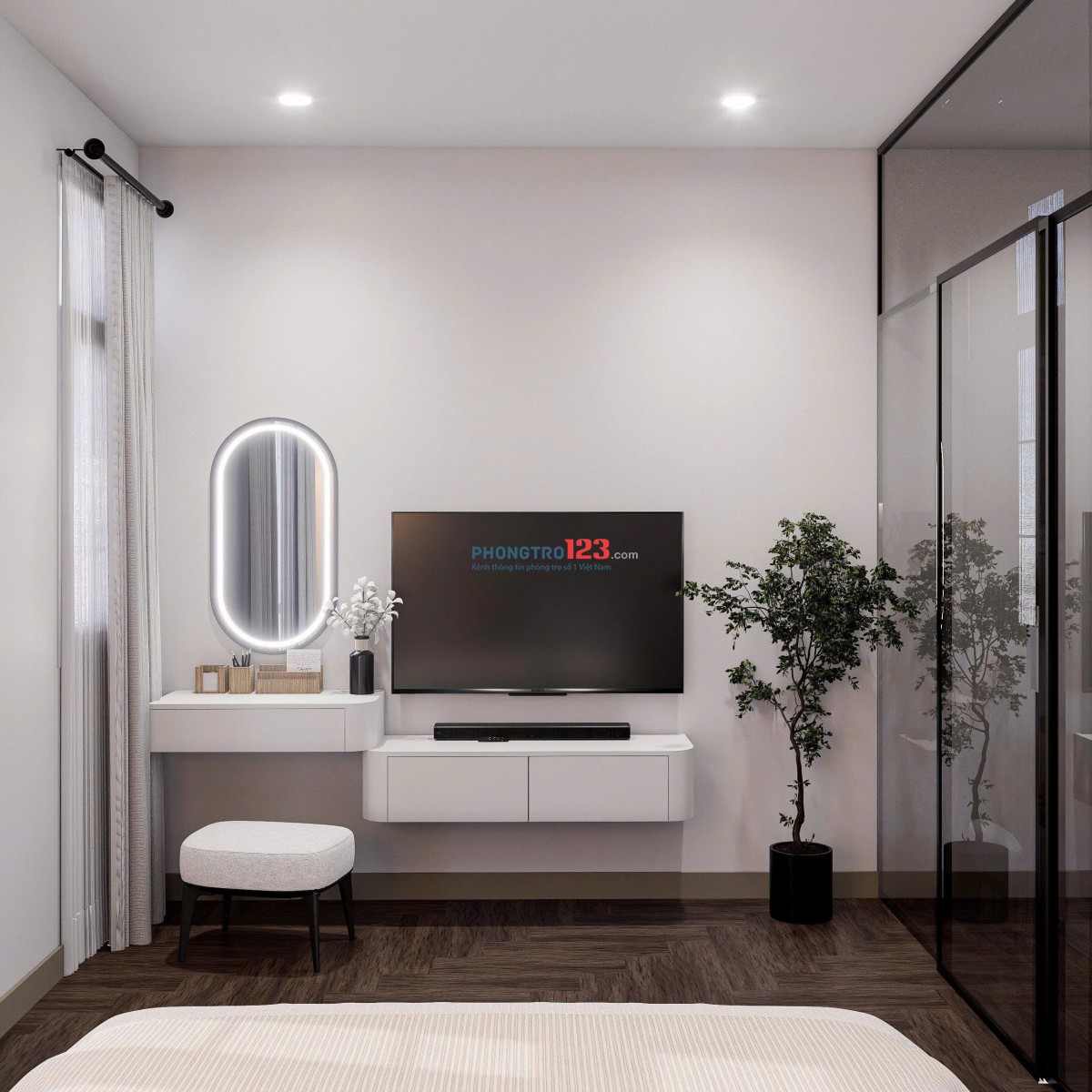 CĂN HỘ BAN CÔNG TÁCH BẾP HOÀNG TRỌNG MẬU, QUẬN 7 - FULL NỘI THẤT