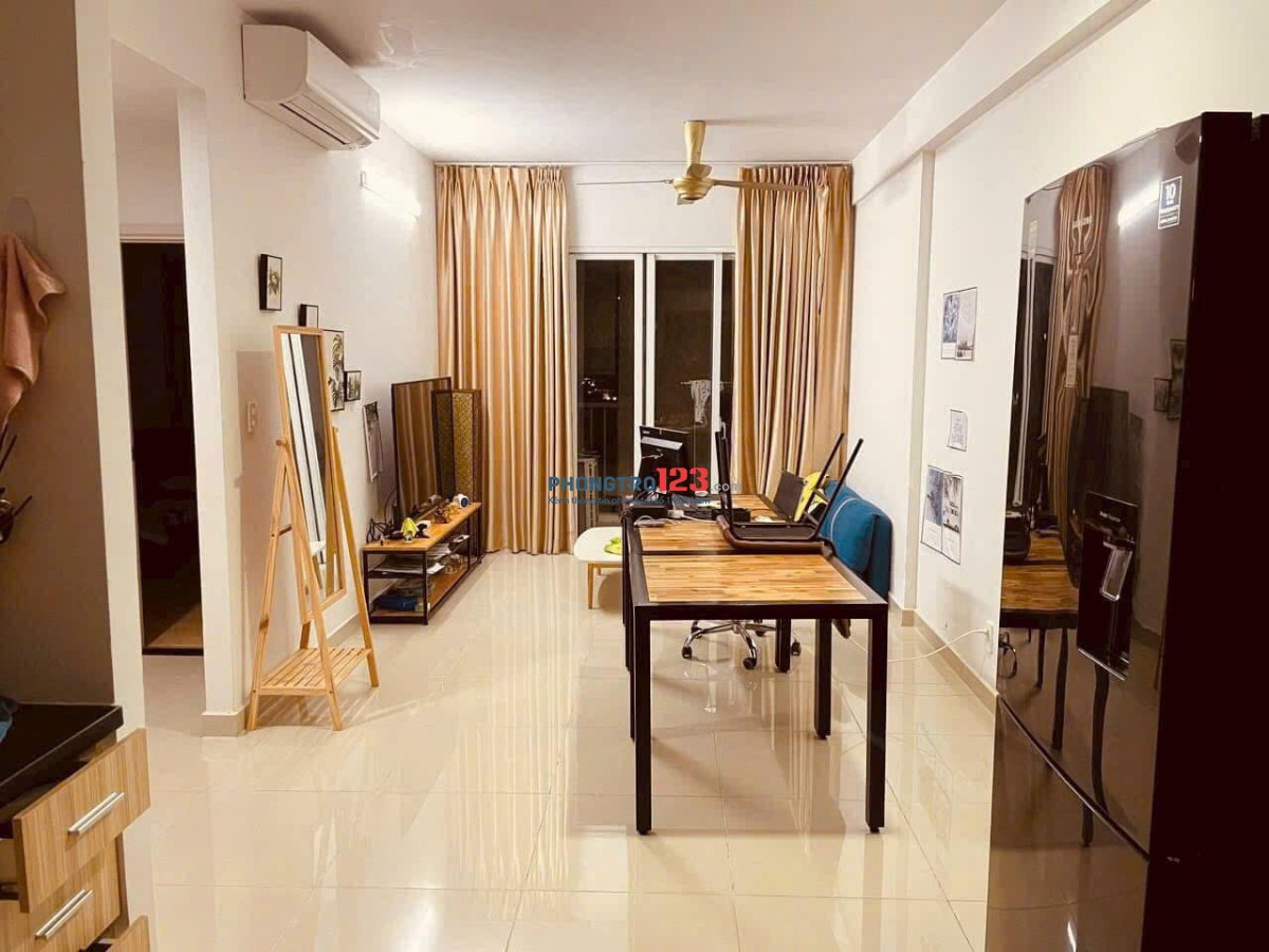 Chung cư Carillon 5, Tân Phú, 75m2, 2PN, 2WC, Nội thất, 11tr5/th. Mới