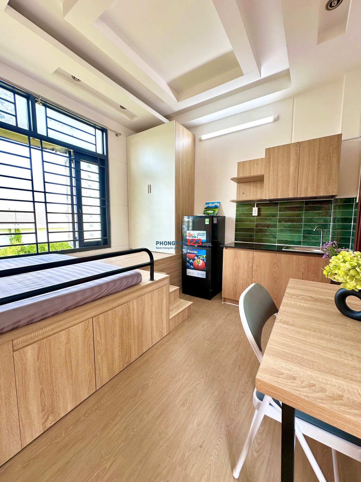 Phòng studio siêu đẹp có Bancon 205/41/34 Phạm Văn Chiêu, Q. Gò Vấp. LH 0944 39 79 69