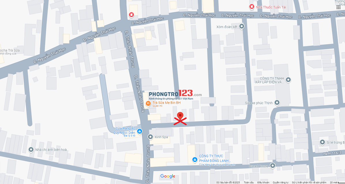 Cho thuê nhà nguyên căn giá rẻ nhà cấp 4 đường Thân Nhân Trung phường Trảng Dài Biên Hòa Đồng Nai