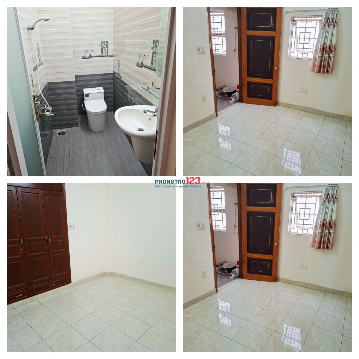 Cho Thuê Phòng Q3.rộng rãi thoải mái.mới keng.cửa sổ.tolet riêng 3tr2