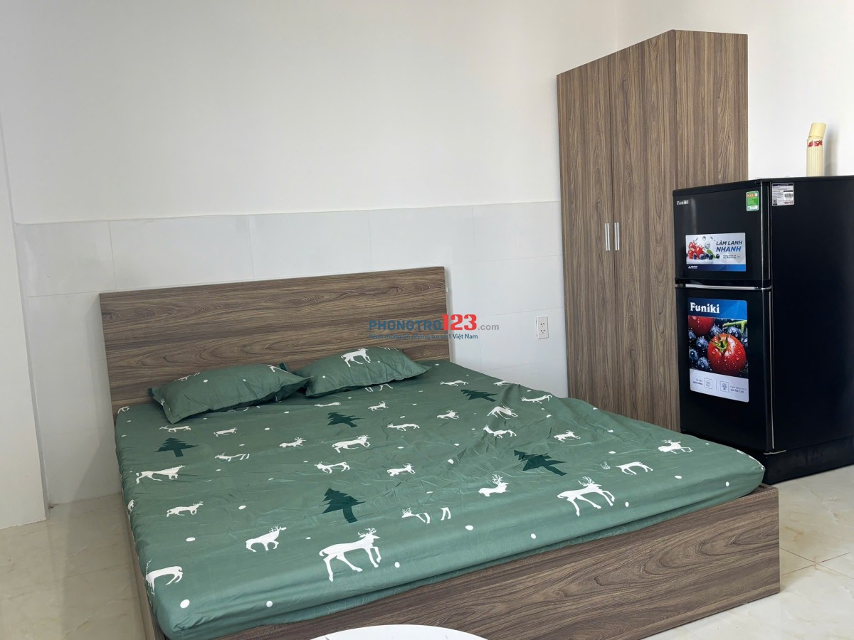 Studio full nội thất, cách chợ gò vấp 1 km, đh học văn lang, đh công nghiệp 1 km, sân bay Tsn 5 km