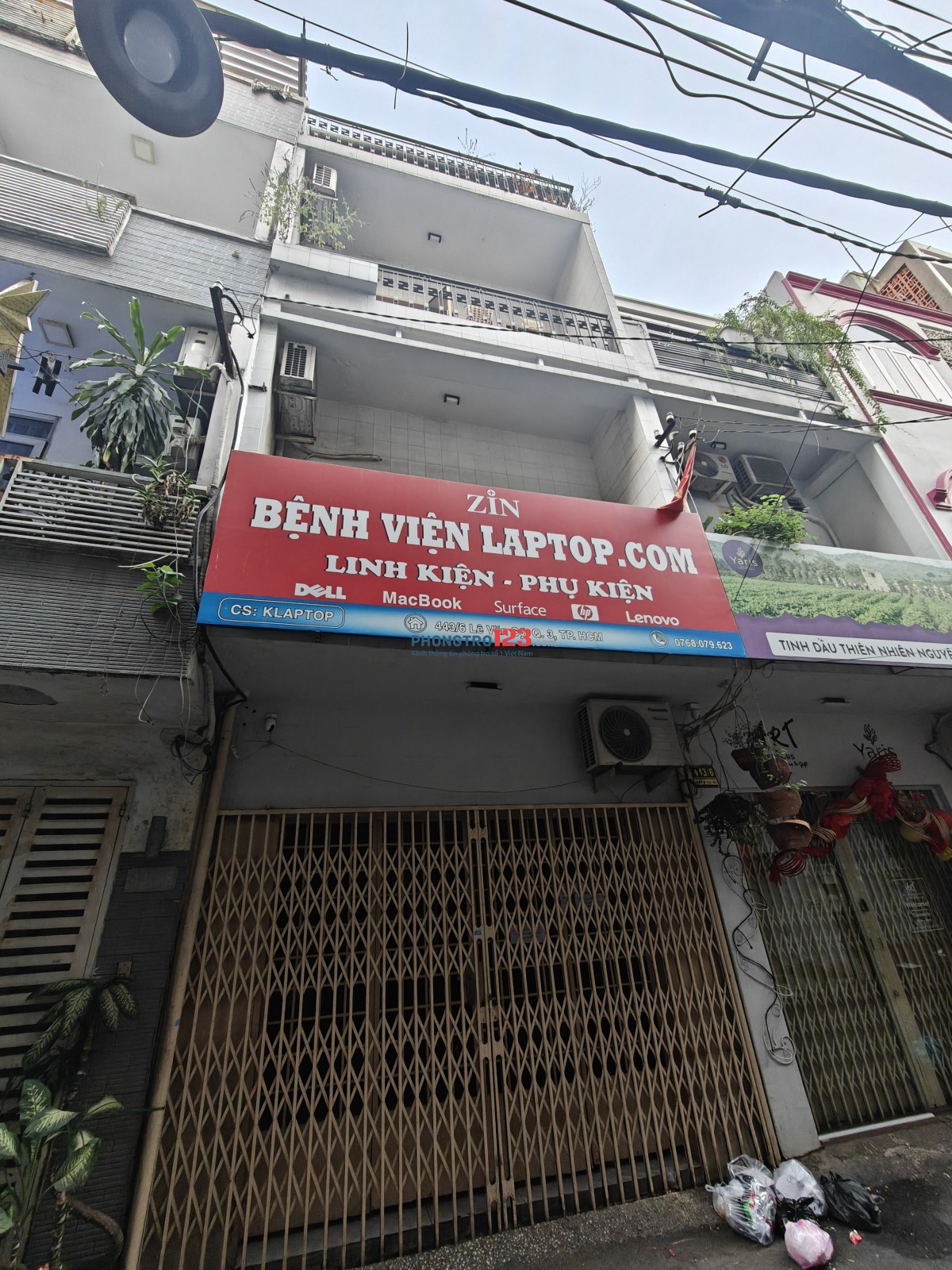 Chính chủ cho thuê nhà sát mặt tiền 443/6 Lê Văn Sỹ quận 3