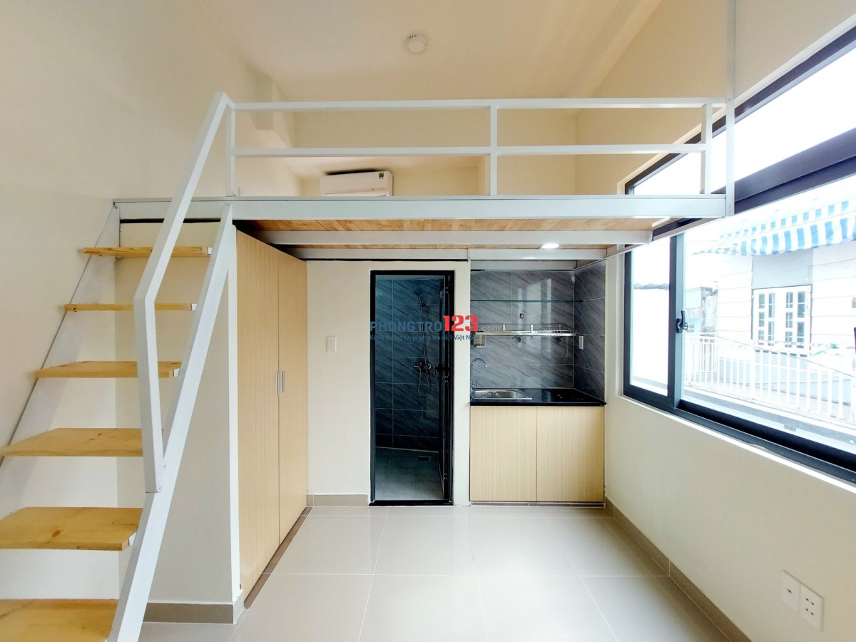 PHÒNG CÓ GÁC MỚI XÂY - THANG MÁY GẦN CHỢ HOÀNG HOA THÁM