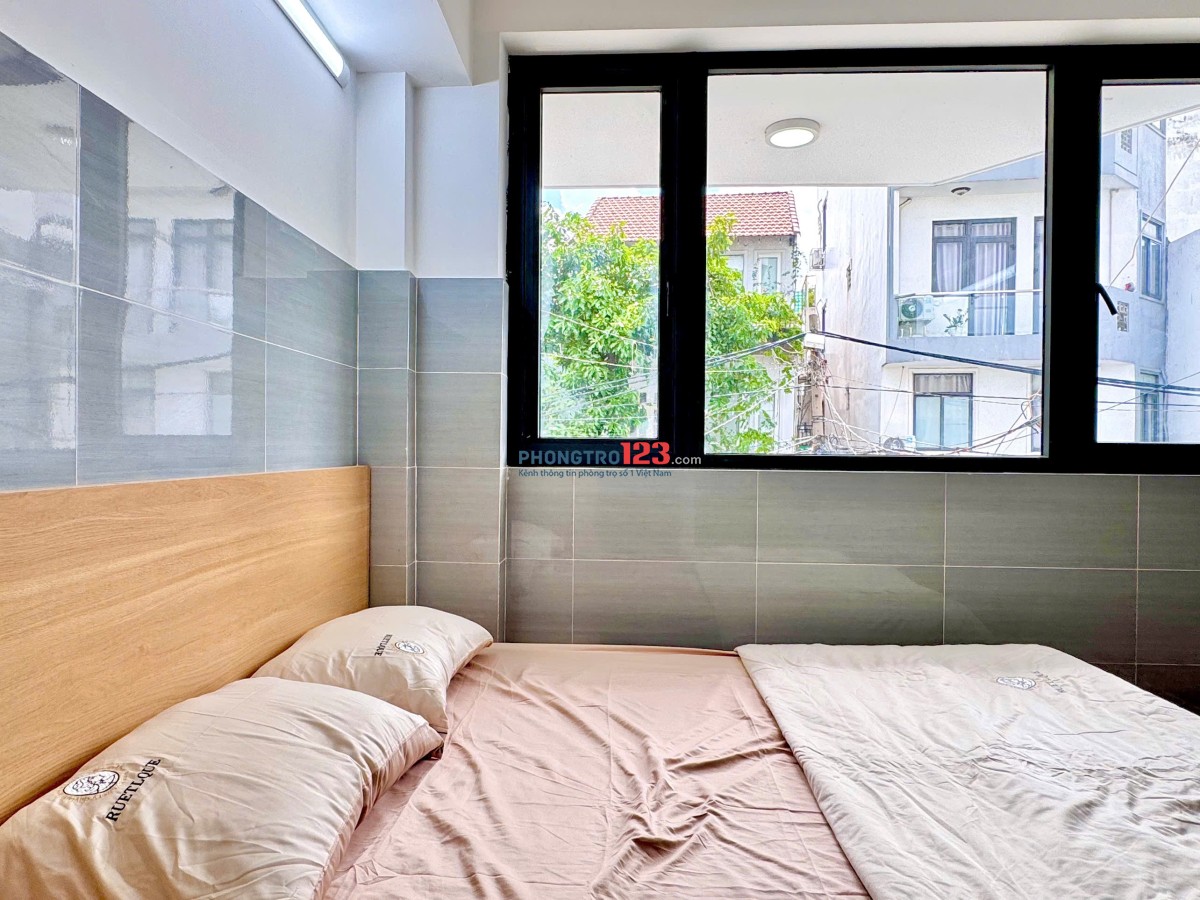 Cho Thuê Phòng Bình Thạnh cửa sổ thoáng, full nội thất, an ninh_Nơ Trang Long tiện đi Q1, Q3