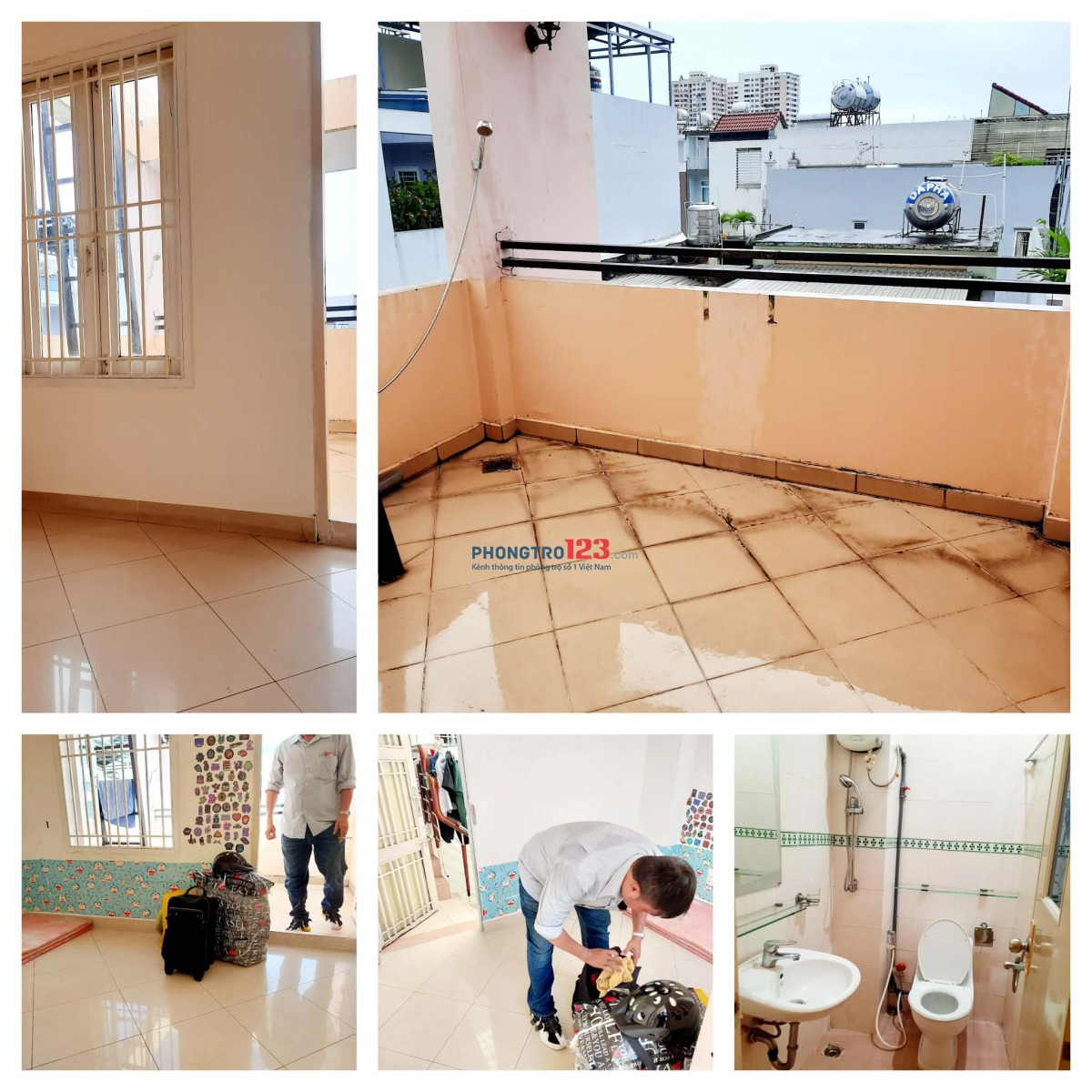 Cho Thuê Phòng Q3 .rộng rãi thoải mái.cửa sổ ban công lớn.2tr600