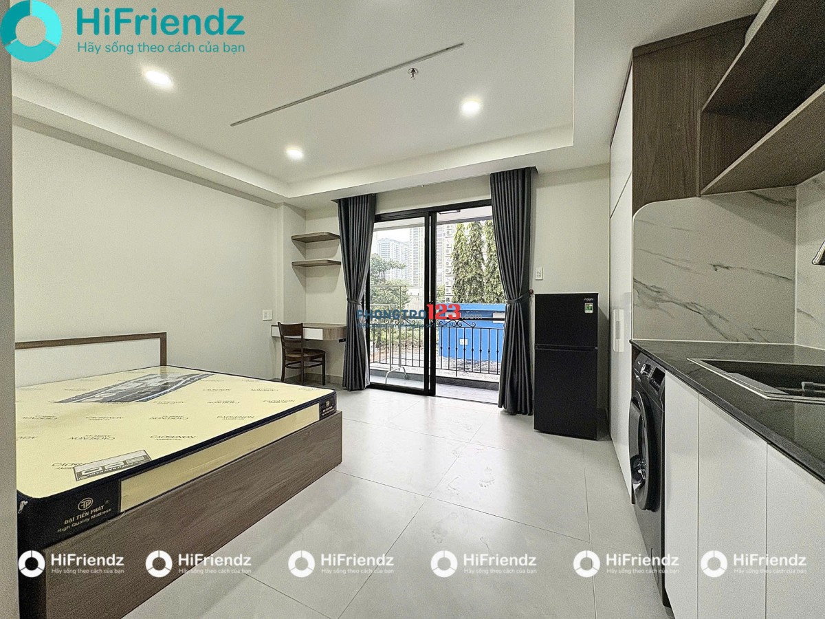 Studio Full Nội Thất Ban Công Thoáng Mát | Ngay Đảo Kim Cương | Sát Mai Chí Thọ