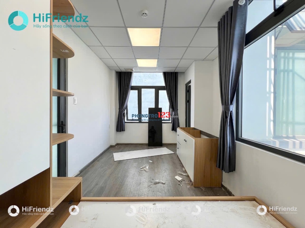 Cho Thuê Phòng Bình Thạnh mới 100% cửa sổ thoáng, full nội thất, an ninh, thang máy tiện đi Q1, Q3
