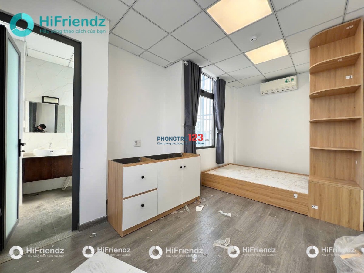 Cho Thuê Phòng Bình Thạnh mới 100% cửa sổ thoáng, full nội thất, an ninh, thang máy tiện đi Q1, Q3