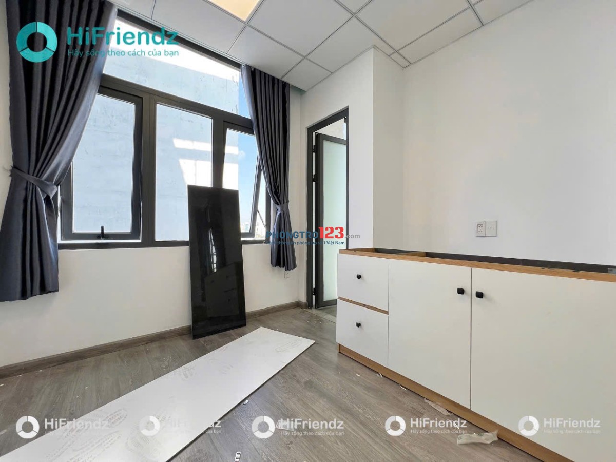 Cho Thuê Phòng Bình Thạnh mới 100% cửa sổ thoáng, full nội thất, an ninh, thang máy tiện đi Q1, Q3