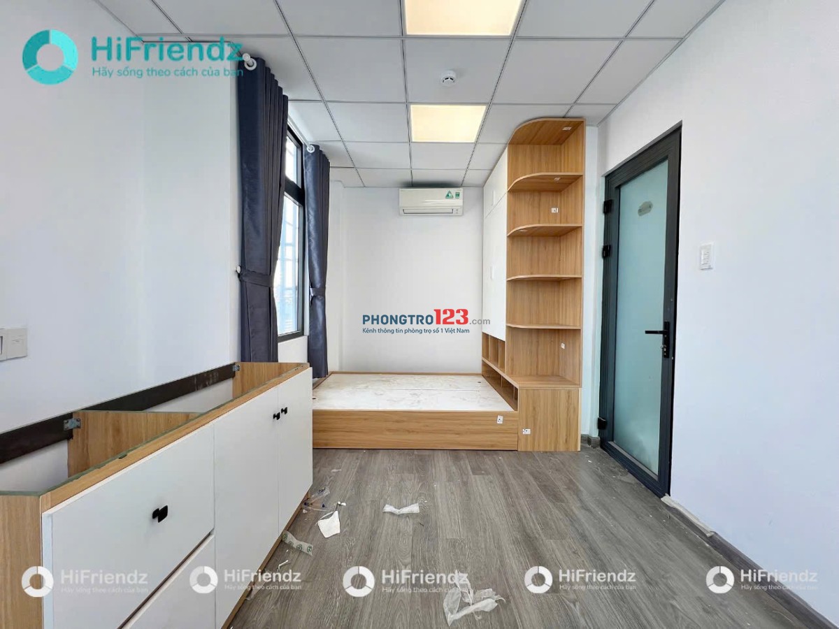 Cho Thuê Phòng Bình Thạnh mới 100% cửa sổ thoáng, full nội thất, an ninh, thang máy tiện đi Q1, Q3