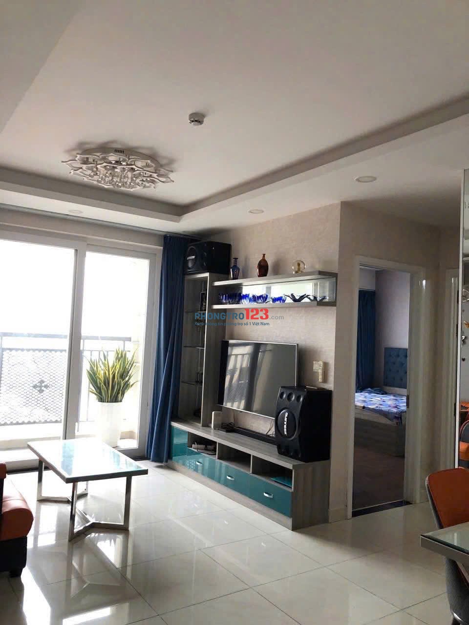 C/c Carillon 2 Trịnh Đình Thảo, TP: 2p ngủ, 2WC, 72m2, Nội thất, 11tr/th.