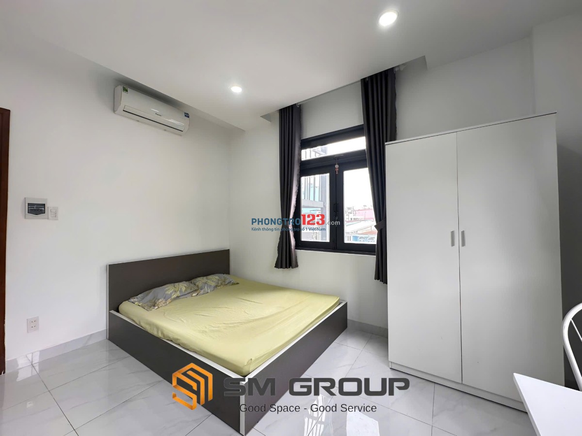 Cho Thuê Phòng Bình Thạnh 2 cửa sổ lớn, Thang máy gần Bà Chiểu, Văn Lang cs2