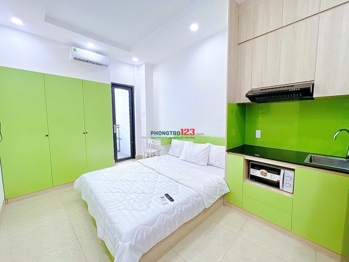 TRỌ BÌNH THẠNH GẦN ĐH VĂN LANG 34m2 FULL NỘI THẤT BAN CÔNG THOÁNG THANG MÁY CHU VĂN AN - BÌNH THẠNH