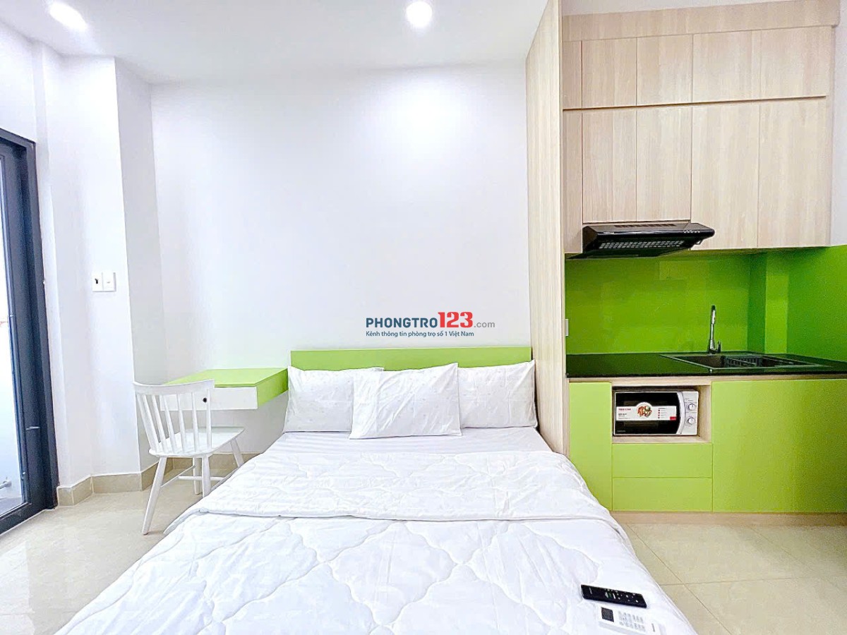 TRỌ BÌNH THẠNH GẦN ĐH VĂN LANG 34m2 FULL NỘI THẤT BAN CÔNG THOÁNG THANG MÁY CHU VĂN AN - BÌNH THẠNH