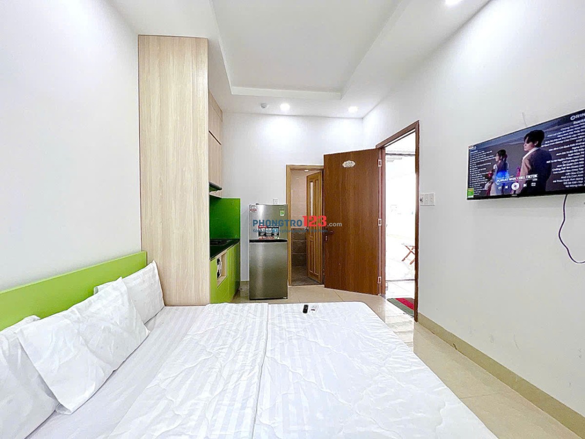 TRỌ BÌNH THẠNH GẦN ĐH VĂN LANG 34m2 FULL NỘI THẤT BAN CÔNG THOÁNG THANG MÁY CHU VĂN AN - BÌNH THẠNH