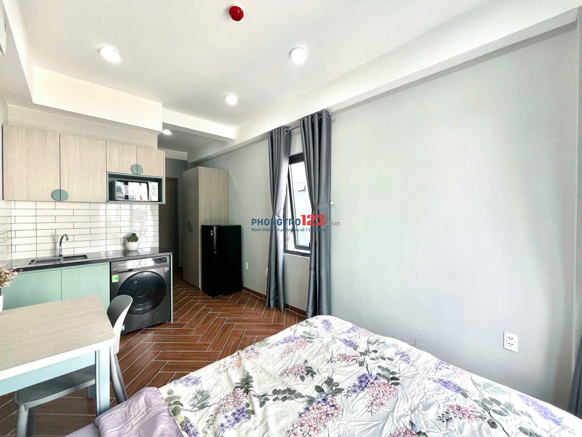 PHÒNG TRỌ BÌNH THẠNH GẦN CHỢ BÀ CHIỂU STUDIO 34m2 MÁY GIẶT RIÊNG BAN CÔNG LỚN BÙI ĐÌNH TÚY