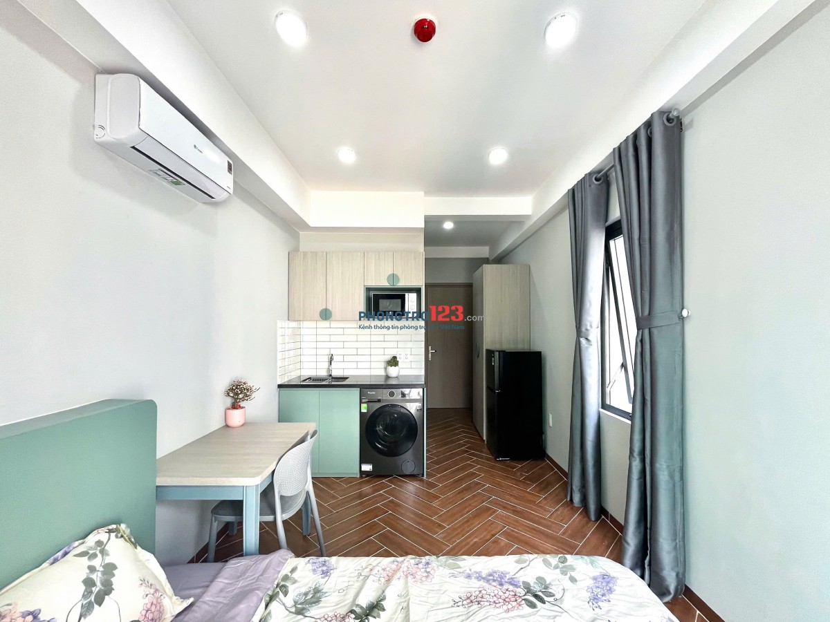 PHÒNG TRỌ BÌNH THẠNH GẦN CHỢ BÀ CHIỂU STUDIO 34m2 MÁY GIẶT RIÊNG BAN CÔNG LỚN BÙI ĐÌNH TÚY