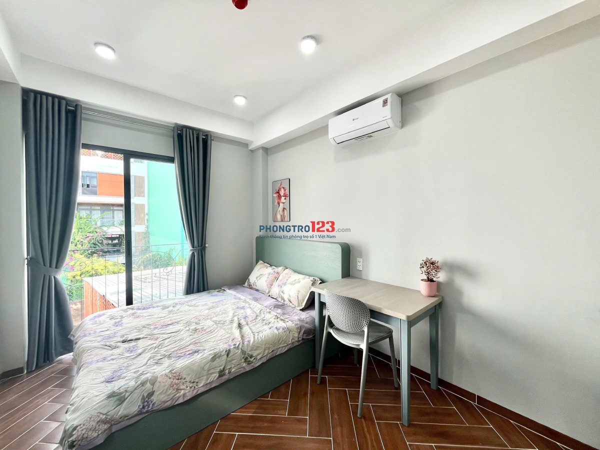 PHÒNG TRỌ BÌNH THẠNH GẦN CHỢ BÀ CHIỂU STUDIO 34m2 MÁY GIẶT RIÊNG BAN CÔNG LỚN BÙI ĐÌNH TÚY