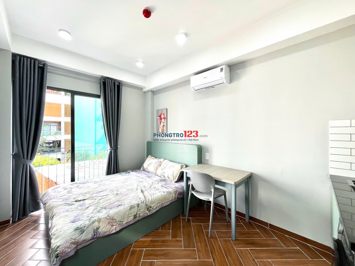 PHÒNG TRỌ BÌNH THẠNH GẦN CHỢ BÀ CHIỂU STUDIO 34m2 MÁY GIẶT RIÊNG BAN CÔNG LỚN BÙI ĐÌNH TÚY