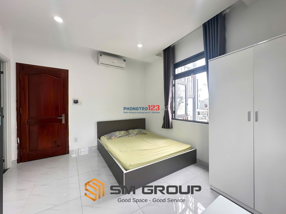 TRỌ BÌNH THẠNH GẦN CHỢ BÀ CHIỂU, PHÚ NHUẬN STUDIO 35m2 FULL NỘI THẤT CỬA SỔ LỚN - NGUYỄN THƯỢNG HIỀN
