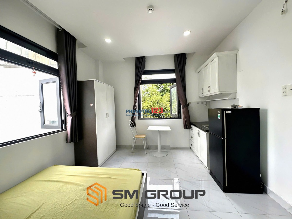 TRỌ BÌNH THẠNH GẦN CHỢ BÀ CHIỂU, PHÚ NHUẬN STUDIO 35m2 FULL NỘI THẤT CỬA SỔ LỚN - NGUYỄN THƯỢNG HIỀN