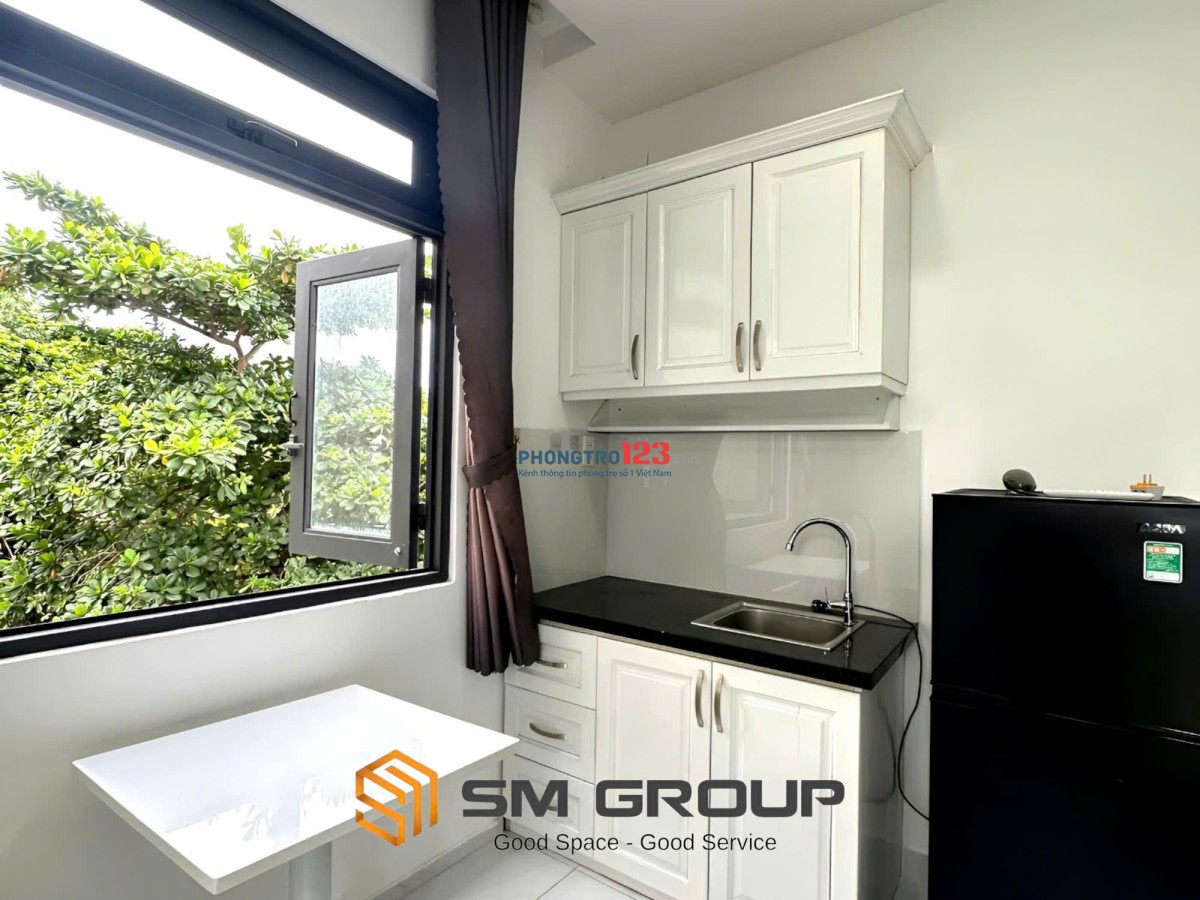 TRỌ BÌNH THẠNH GẦN CHỢ BÀ CHIỂU, PHÚ NHUẬN STUDIO 35m2 FULL NỘI THẤT CỬA SỔ LỚN - NGUYỄN THƯỢNG HIỀN