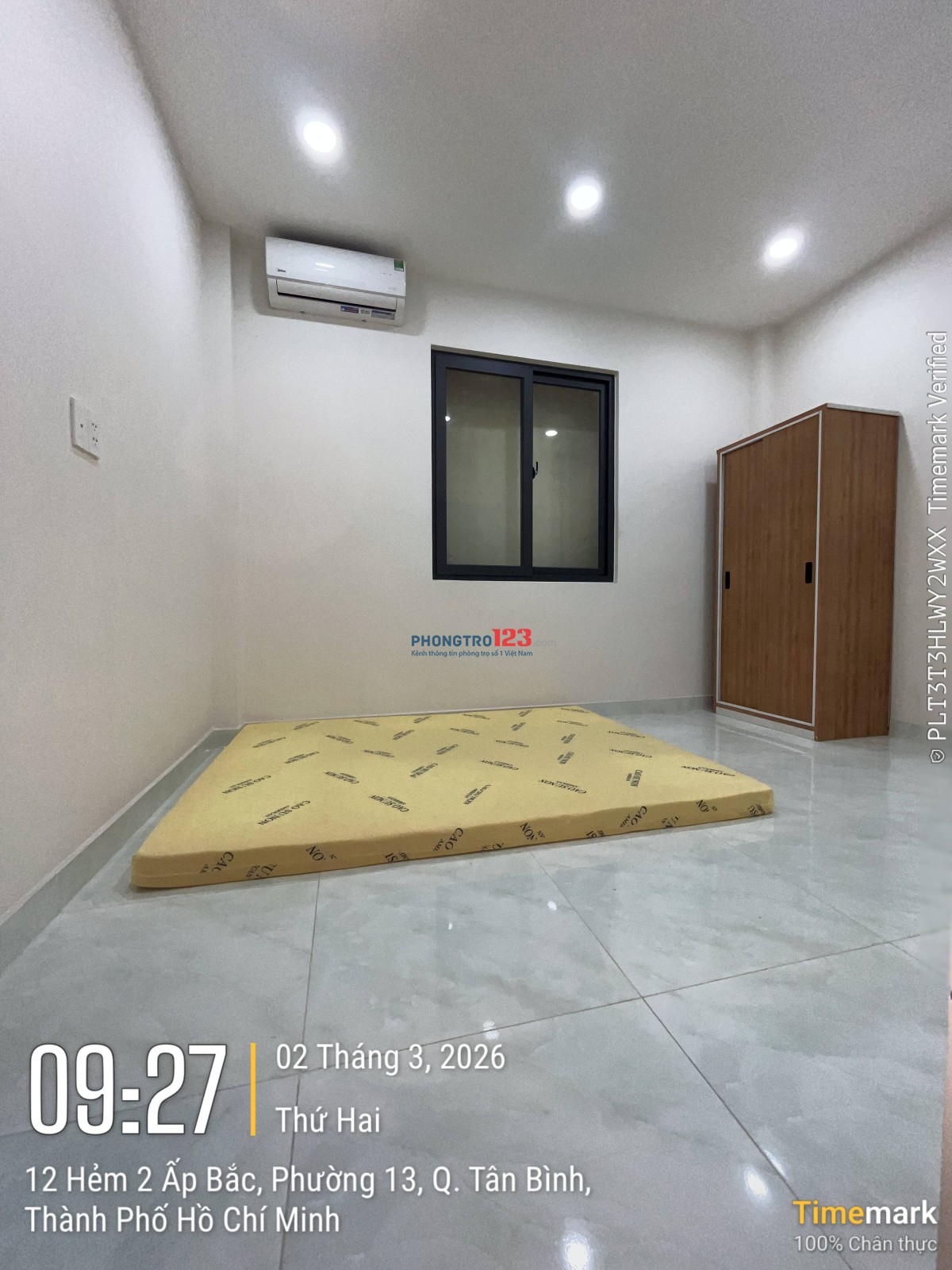 Cho thuê phòng 18m2 Núi Thành - Quận Tân Bình