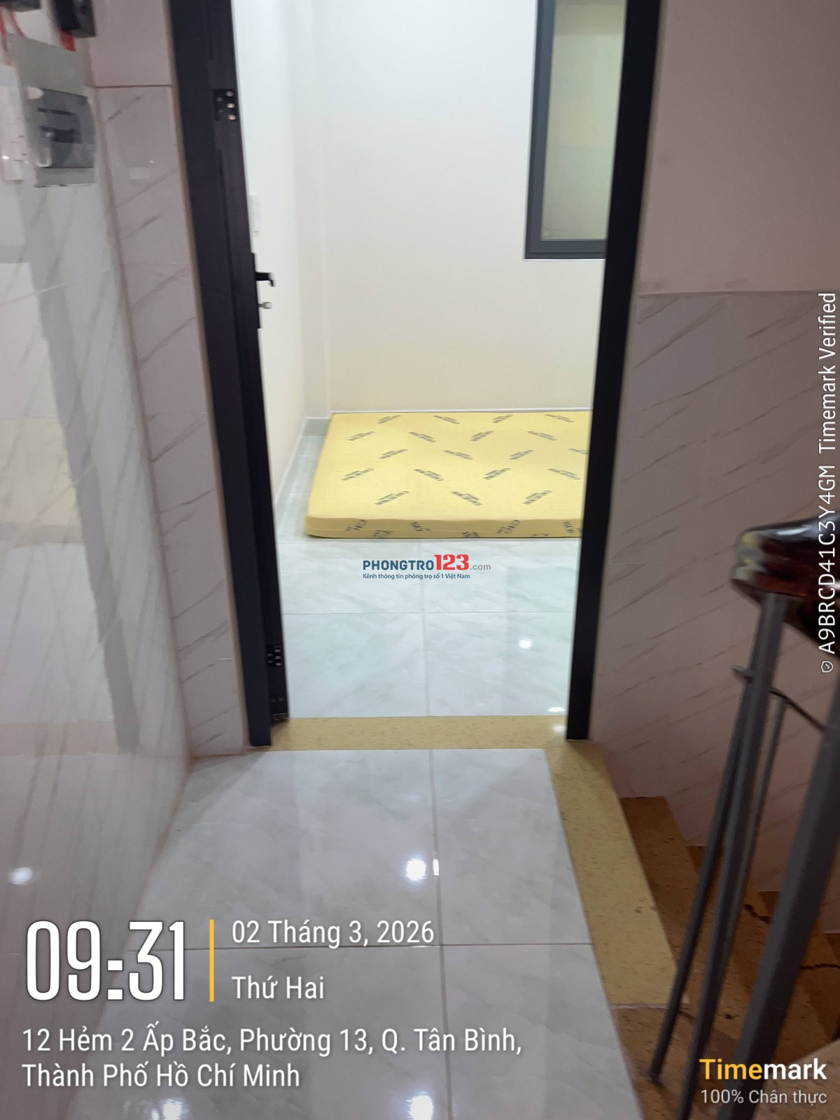 Cho thuê phòng 18m2 Núi Thành - Quận Tân Bình