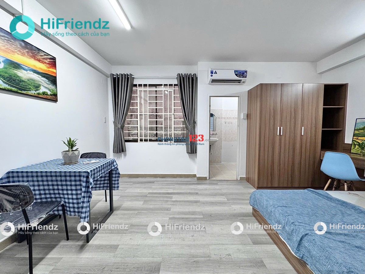 Cho thuê căn hộ 1PN giá rẽ new 100% - chợ Bà Chiểu - ĐH Văn Lang - học viện Cán Bộ