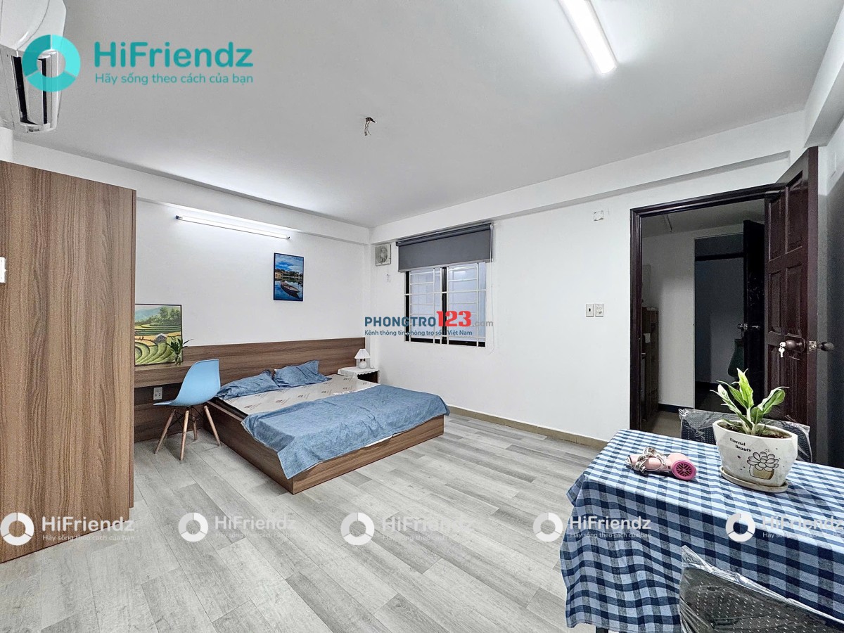 Cho thuê căn hộ 1PN giá rẽ new 100% - chợ Bà Chiểu - ĐH Văn Lang - học viện Cán Bộ