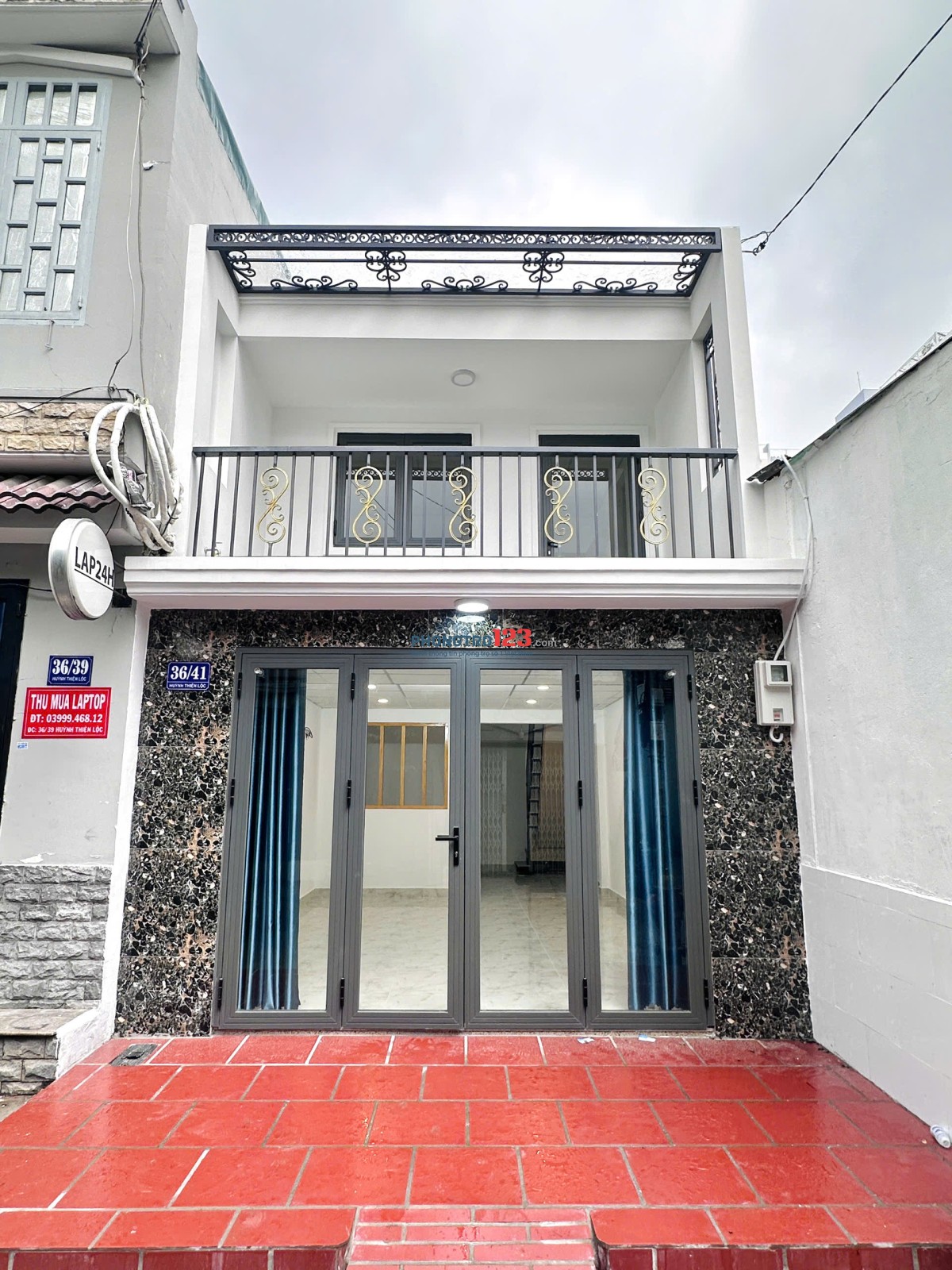 Nhà nguyên căn mới tinh, 2 phòng ngủ, hẻm xe hơi đường Huỳnh Thiện Lộc, Tân Phú.