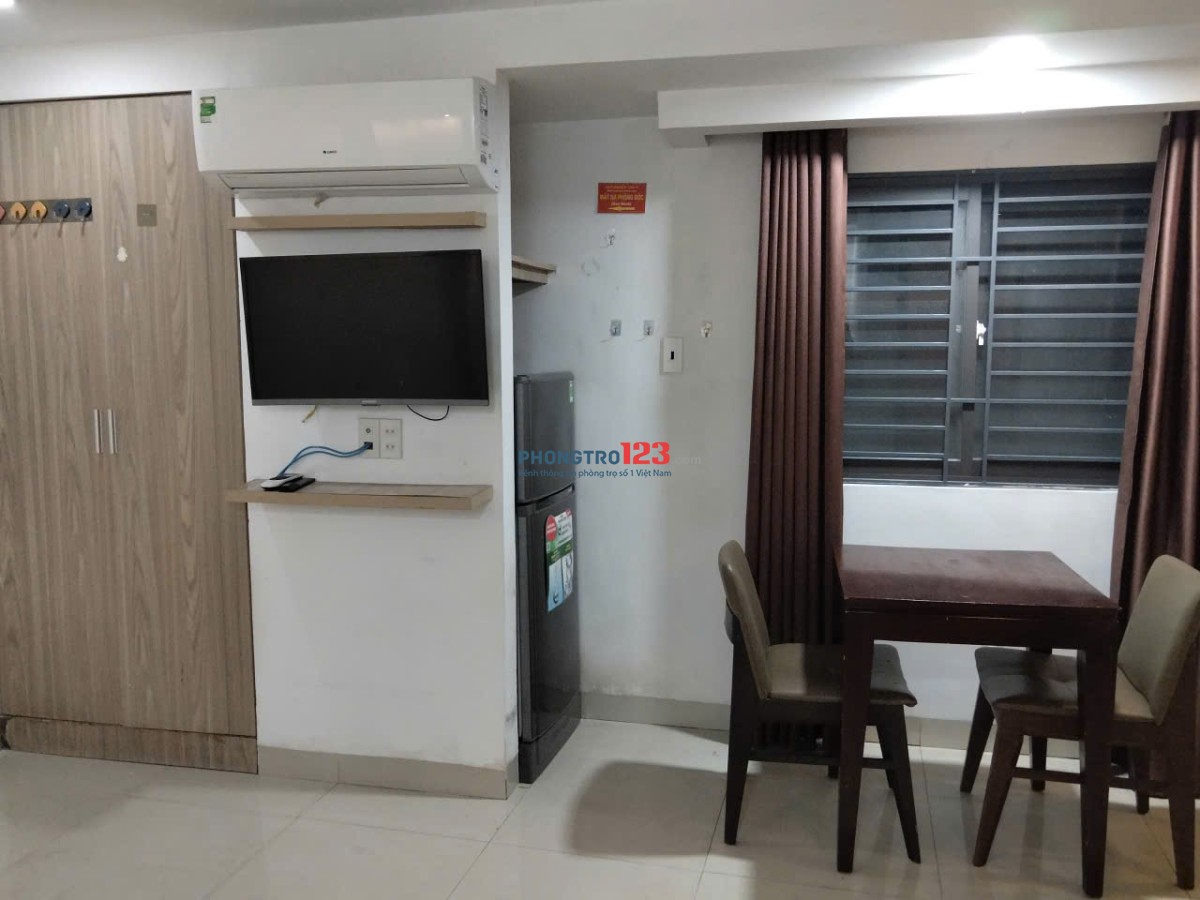 Cho thuê studio gần biển ngay TTTP Nha Trang.Cho thuê căn hộ dịch vụ gần Trần Phú. Diện tích: 25m2