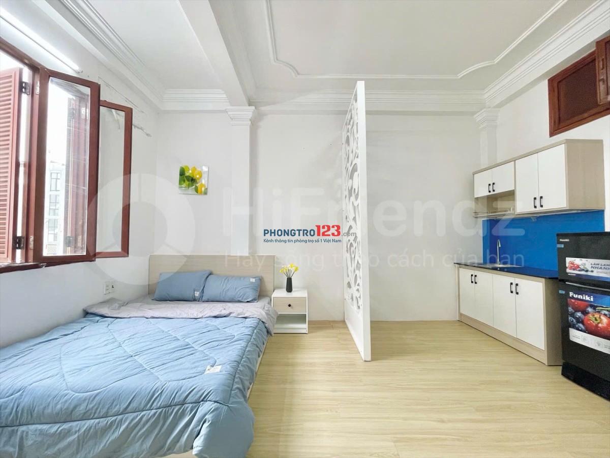 Cho Thuê Phòng Bình Thạnh Rộng 35m2, Tách bếp, Cửa sổ lớn gần Ngã Tư Hàng Xanh, Ngoại Thương