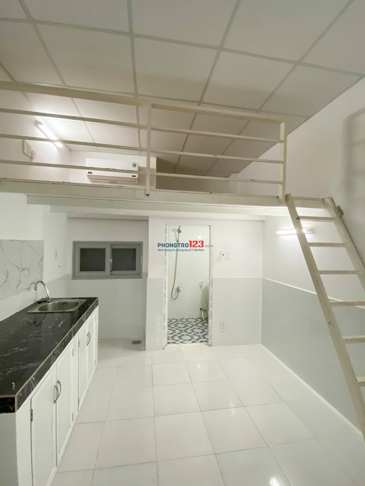 Phòng trọ có gác máy lạnh, An Phú Đông giáp Gò Vấp, ngay cầu An Lộc