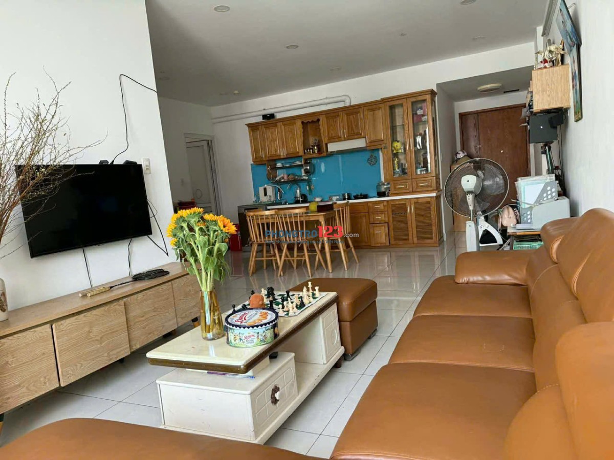 Chung cư Satra, Phan Đăng Lưu, PN, 90m2, 2p ngủ, nhà mới, NT, 16,5triệu