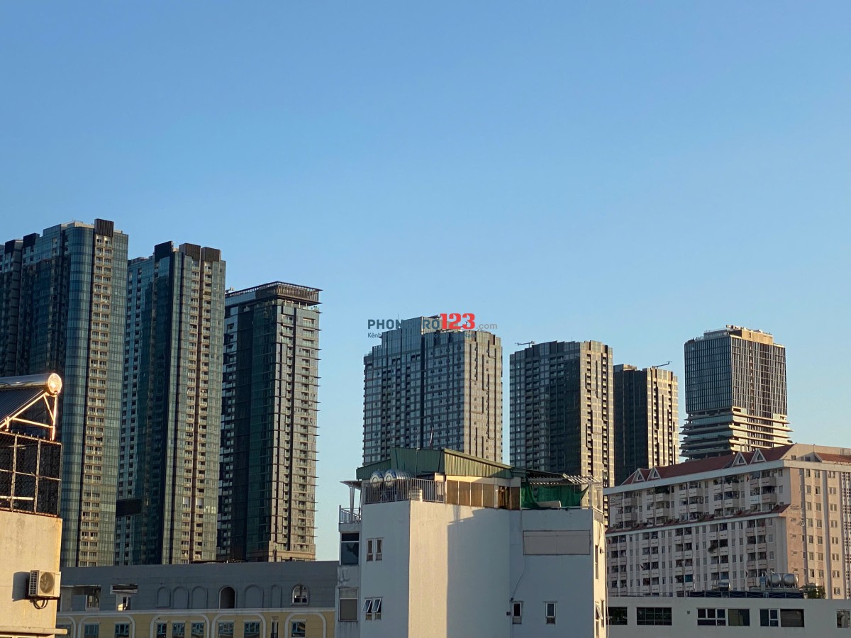 Cho thuê CHDV đầy đủ nội thất, hai cửa sổ lớn thoáng mát, tiện nghi