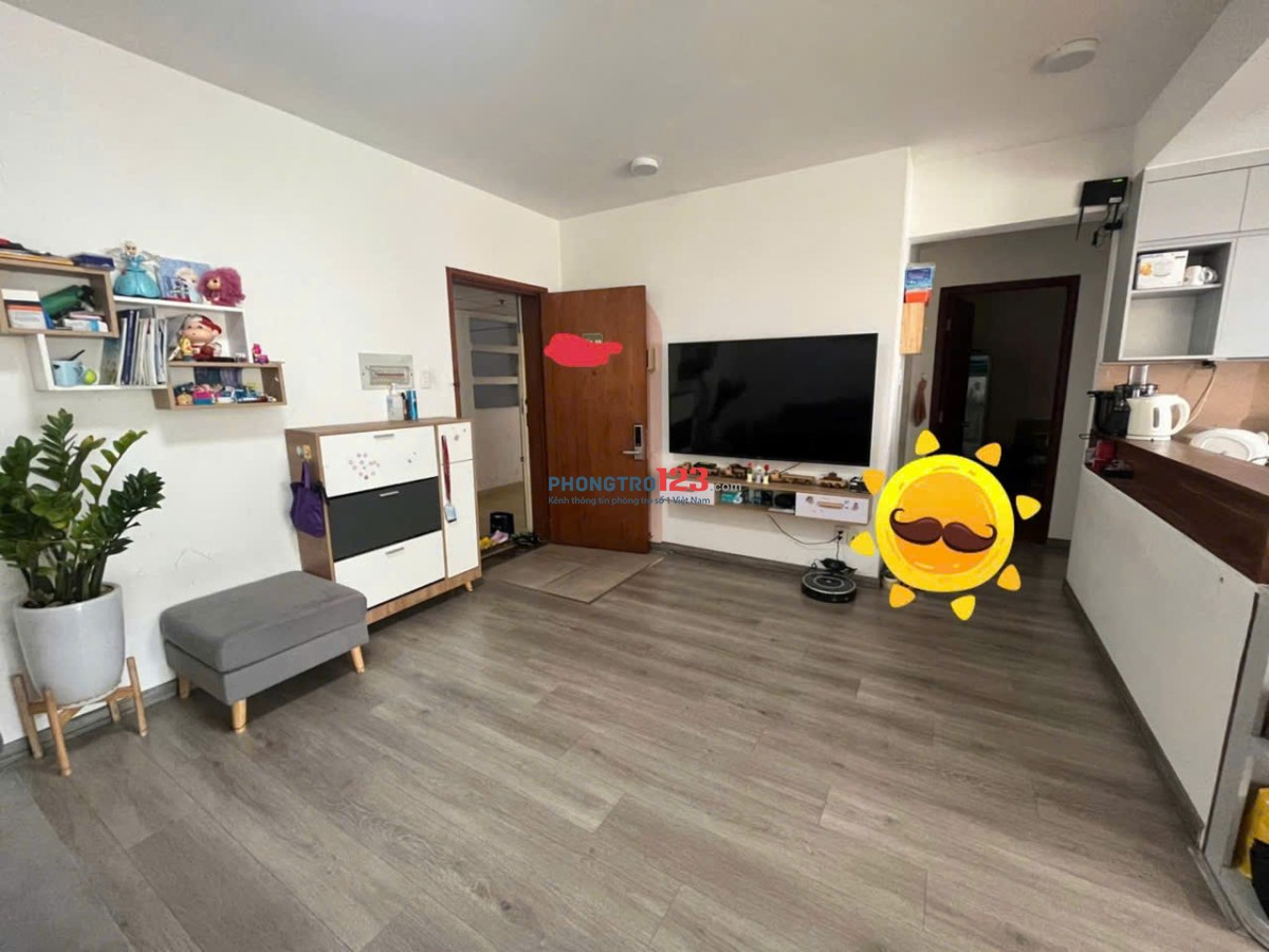 Chung cư Miếu Nổi, Vũ Huy Tấn, BT: 70m2, 2p ngủ, full nội thất, 11triệ