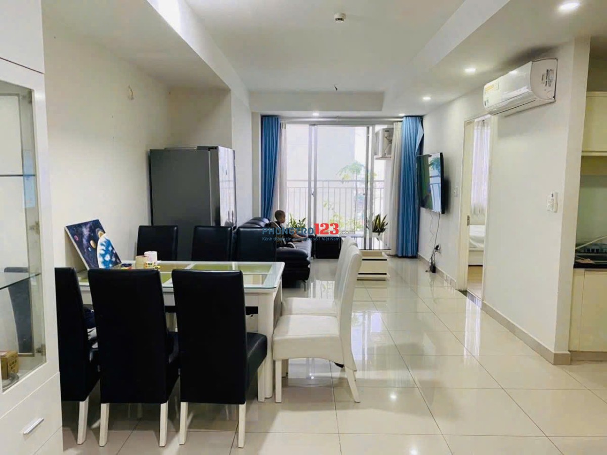 Chung cư Carillon 2, 2PN, 2WC, 70m2, 2PN, Căn góc, Nội thất, 11tr/th.