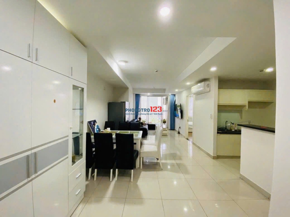 Chung cư Carillon 2, 2PN, 2WC, 70m2, 2PN, Căn góc, Nội thất, 11tr/th.