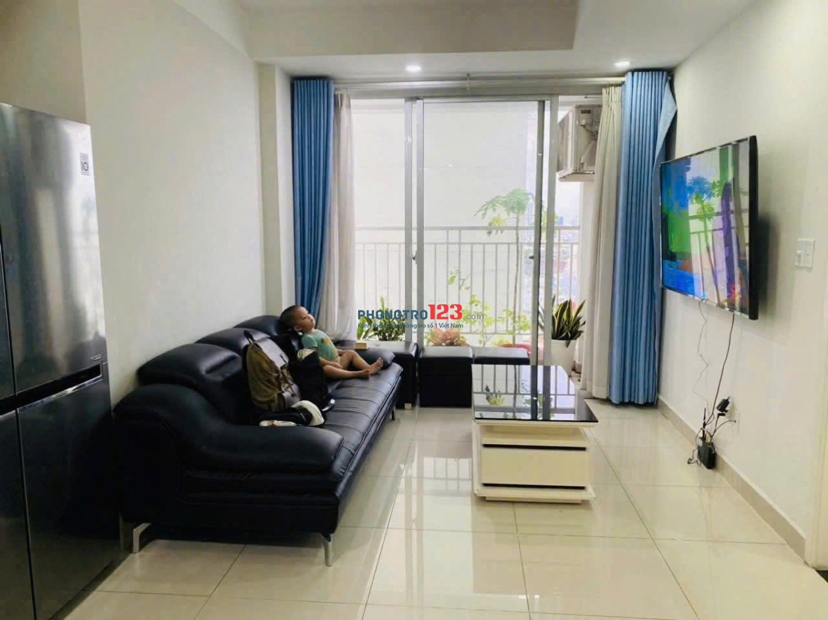 Chung cư Carillon 2, 2PN, 2WC, 70m2, 2PN, Căn góc, Nội thất, 11tr/th.