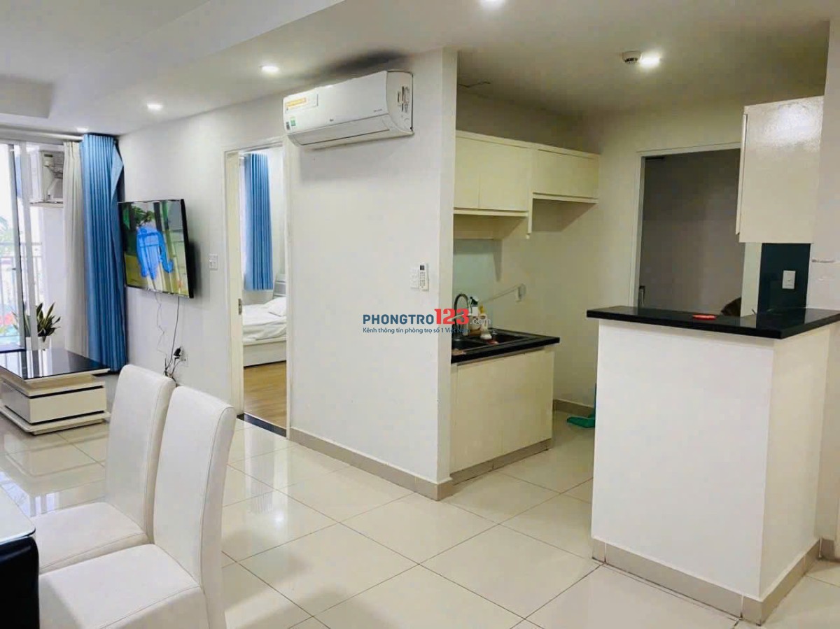 Chung cư Carillon 2, 2PN, 2WC, 70m2, 2PN, Căn góc, Nội thất, 11tr/th.