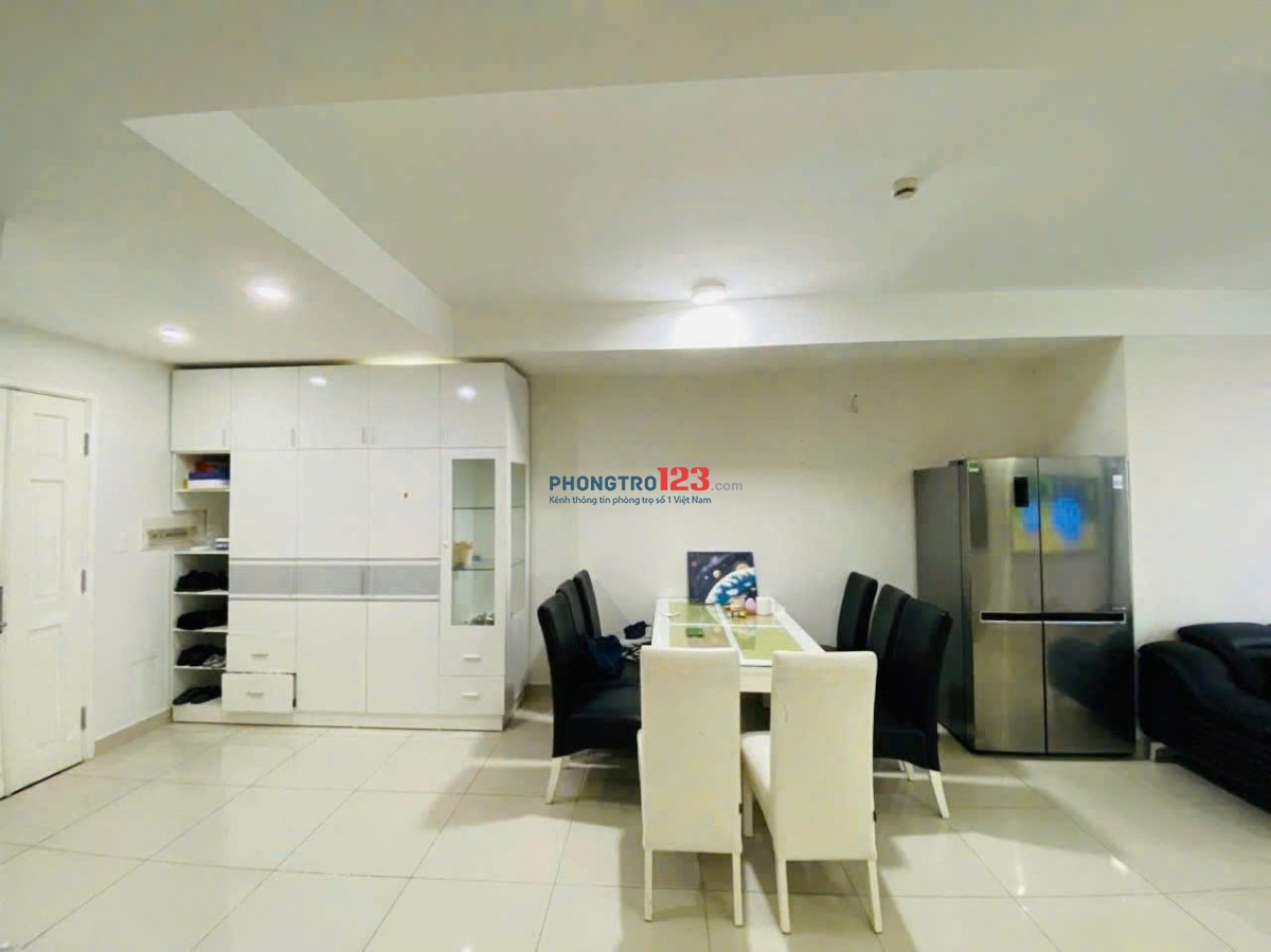 Chung cư Carillon 2, 2PN, 2WC, 70m2, 2PN, Căn góc, Nội thất, 11tr/th.