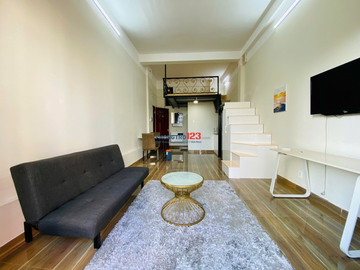 CHO THUÊ CĂN HỘ DUPLEX BAN CÔNG SANG XỊN MỊN NGAY TRUNG TÂM