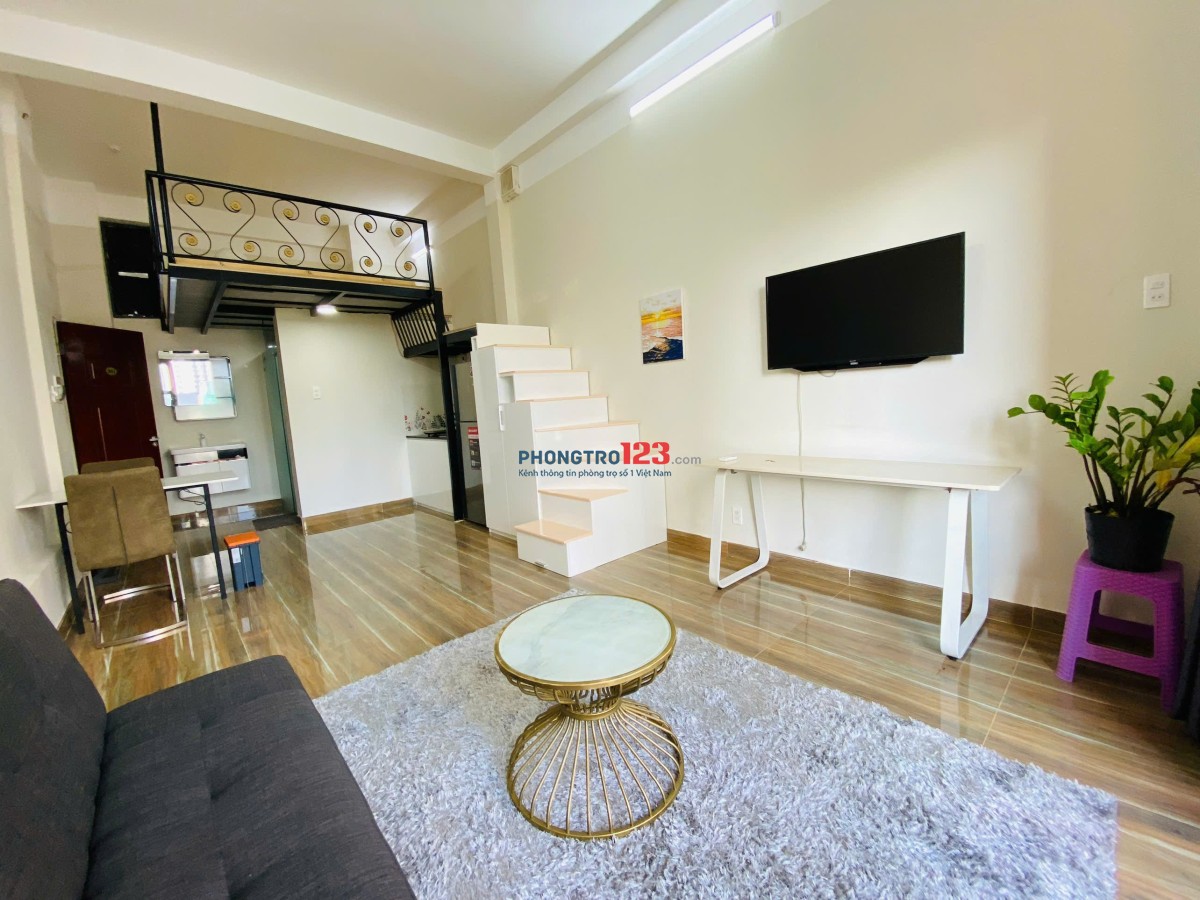 CHO THUÊ CĂN HỘ DUPLEX BAN CÔNG SANG XỊN MỊN NGAY TRUNG TÂM