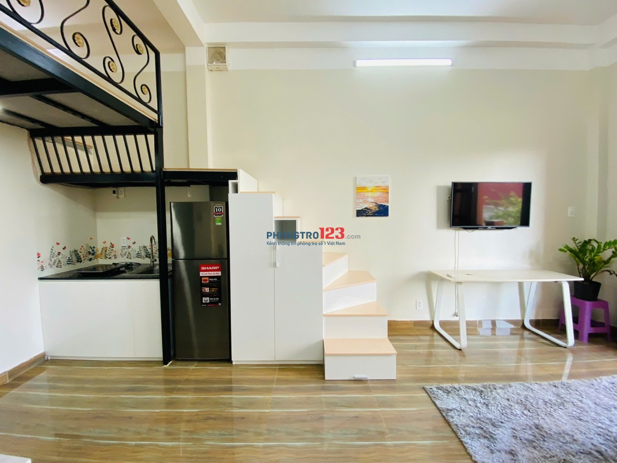 CHO THUÊ CĂN HỘ DUPLEX BAN CÔNG SANG XỊN MỊN NGAY TRUNG TÂM