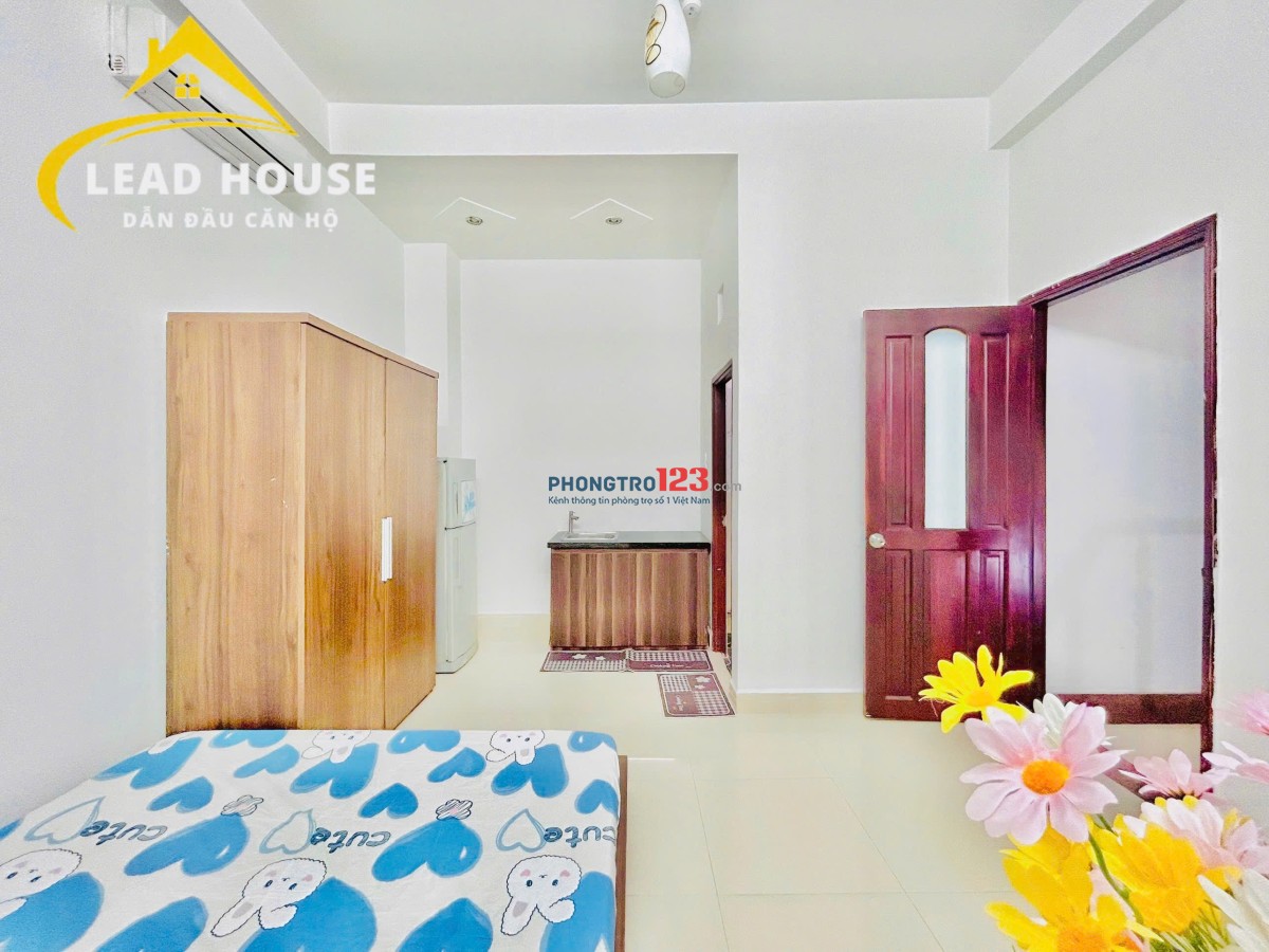 100M ĐẾN CÔNG VIÊN LÀNG HOA, PHÒNG RỘNG CÓ NỘI THẤT. NGUYỄN VĂN KHỐI, Free XE MÁY