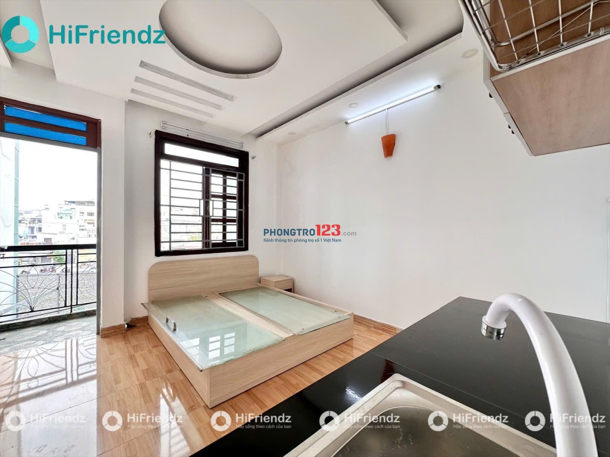 Khai Trương Phòng Trọ Ban Công Full Nội Thất Lê Quang Định Bình Thạnh gần Phạm Văn Đồng Chợ Bà Chiểu