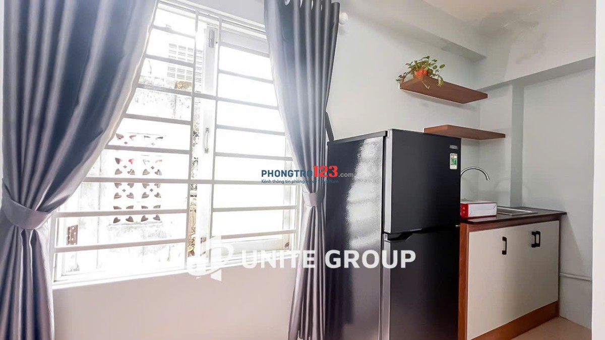 TRỌ BÌNH THẠNH GẦN CHỢ BÀ CHIỂU, Q3, Q1 STUDIO 32m2 FULL NỘI THẮT CỬA SỔ THOÁNG LÊ VĂN DUYỆT